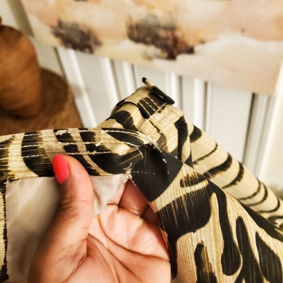 Vintage Josephine Chaus Zebra Print Blazer Sz 12 - Picture 12 of 14